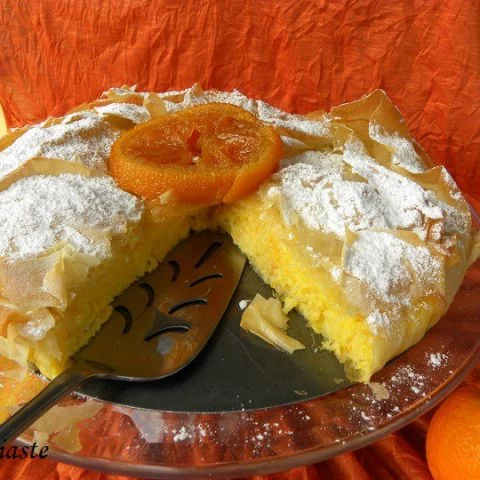Portokalopita (Orange Pie with Phyllo)
