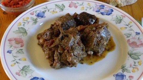 Arni me Melitzanes sti Gastra (Greek Lamb and Eggplant Casserole)