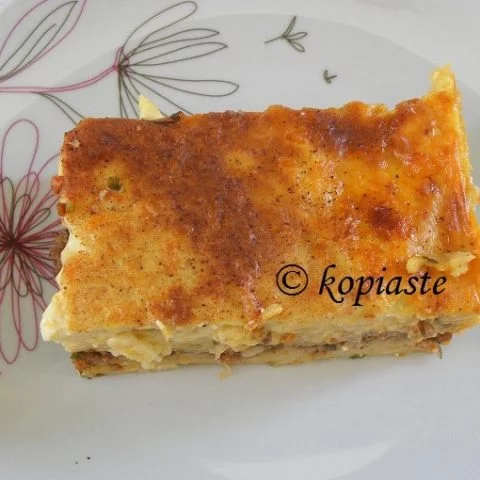 Makaronia tou Fournou or Pastitsio (Cyprus style)