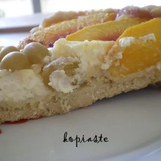 Peaches and Grapes Tart