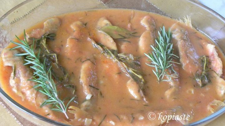 Image for Koutsomoures Savoro (Red Mullets with Savoro Sauce)