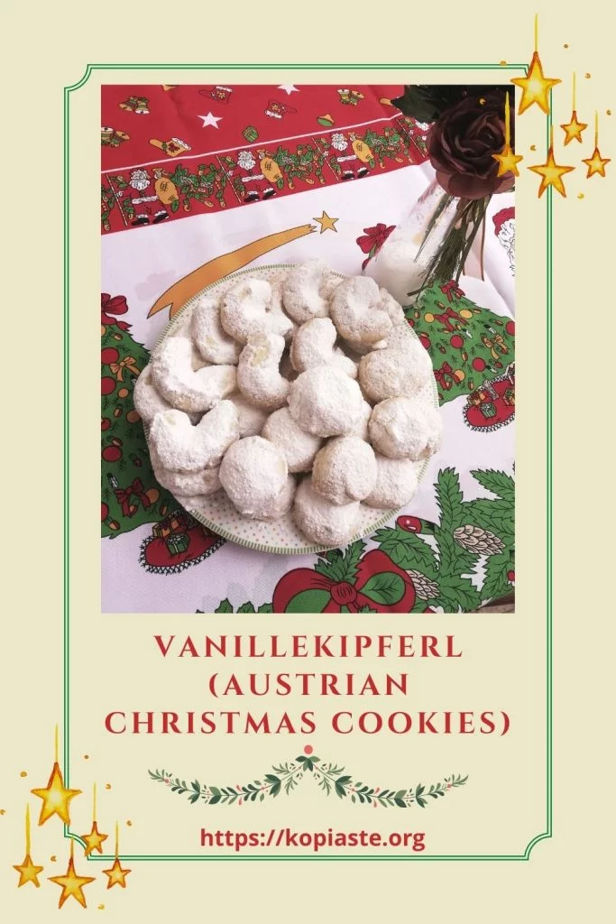 collage Vanillekipferl Christmas cookies image