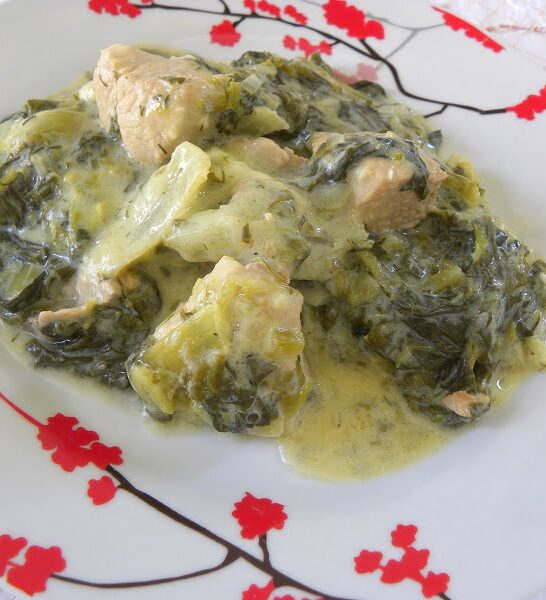 Chirino Fricassee (Pork in Avgolemono Sauce)