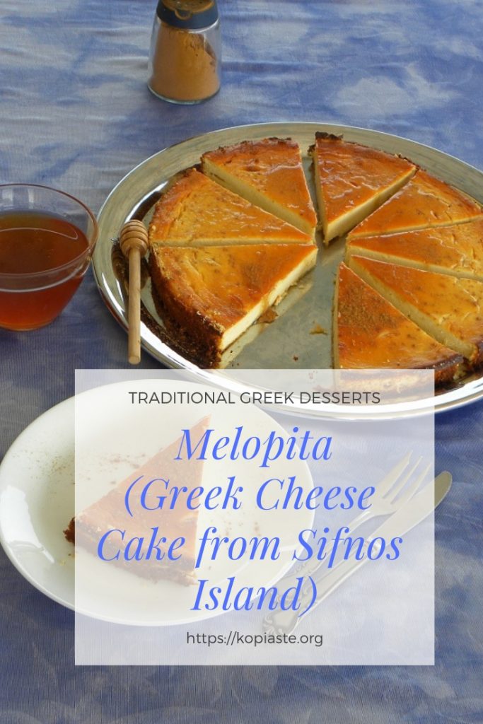 Collage Pinterest Melopita Cheese cake picture