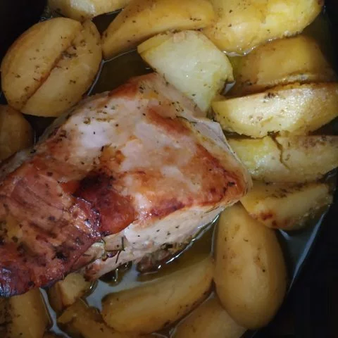 Marinated Greek Pork Rib Chops in a Gastra image