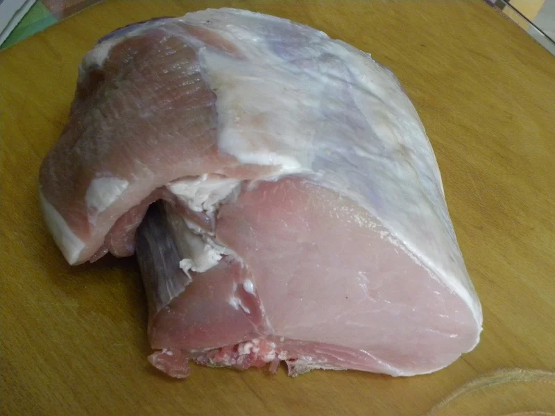 Raw Pork rib chops photo