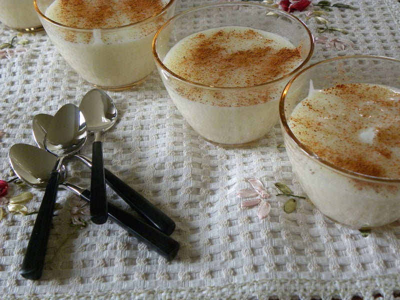 Vegan, Lactose Free and Gluten Free Ryzogalo (rice pudding)