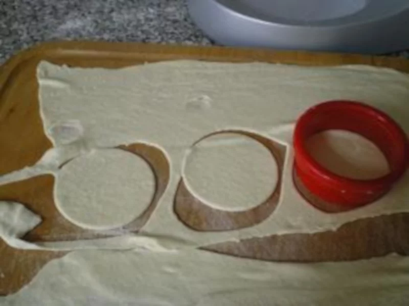 Cutting the dough image