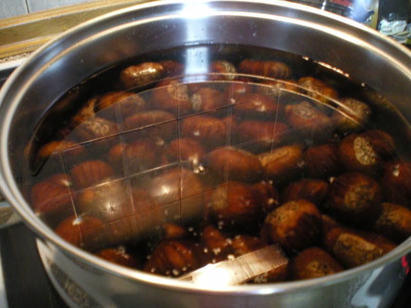boiling chestnuts image