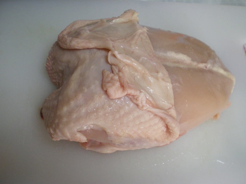 Chicken breast skin removed image
