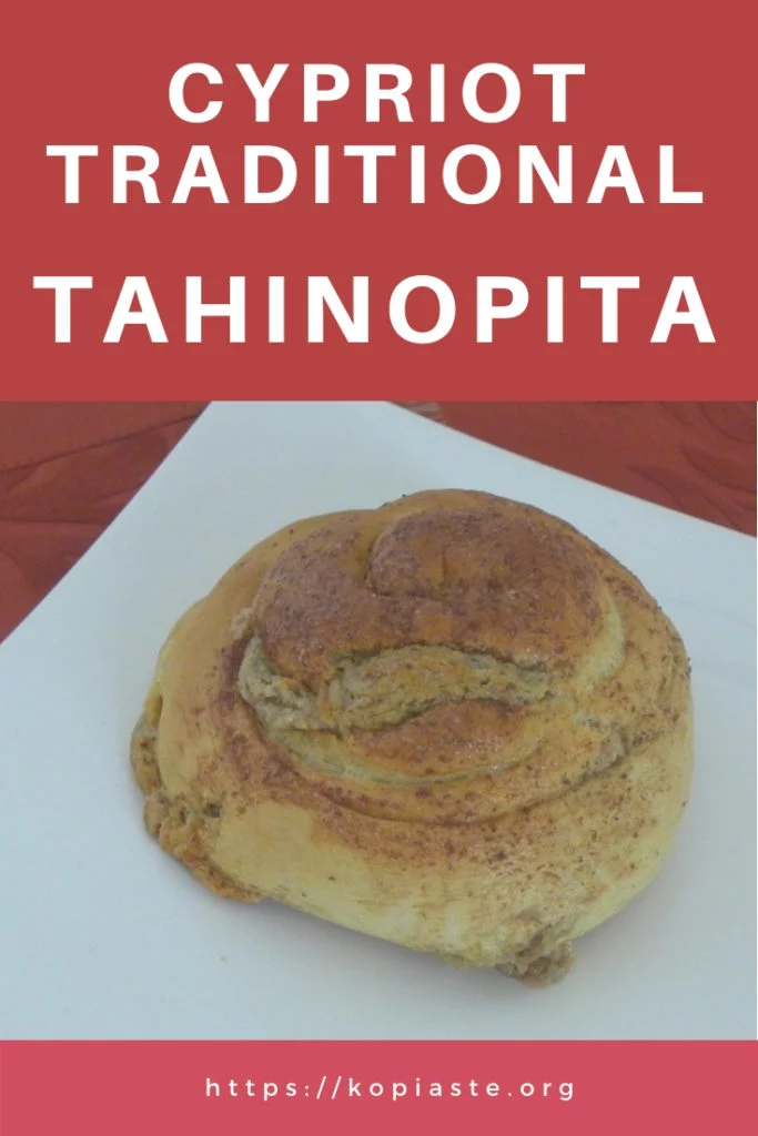 Collage Cypriot traditional tahinopita image