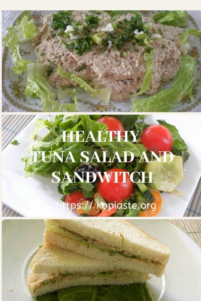 Collage Healthy Tuna Fish Salad Picture