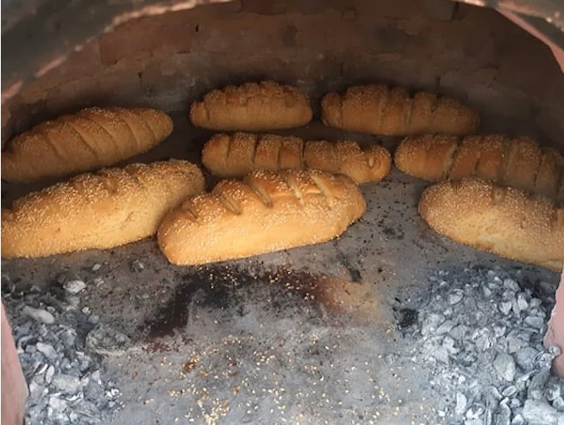 Cypriot koulouri bread baked image