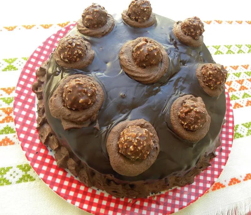Ferrero Rocher Chocolate Cake image
