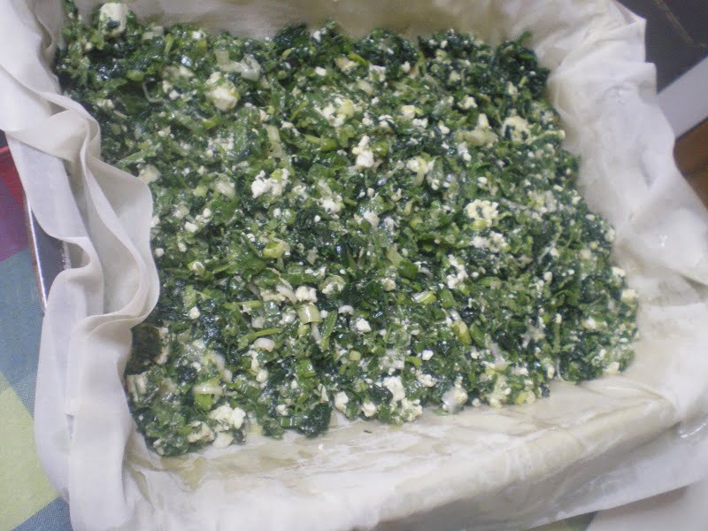 Adding the spinach filling image