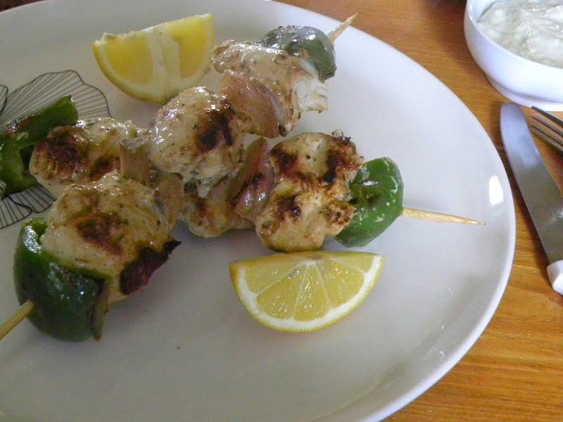 Chicken souvlakia marinated in yoghurt picture