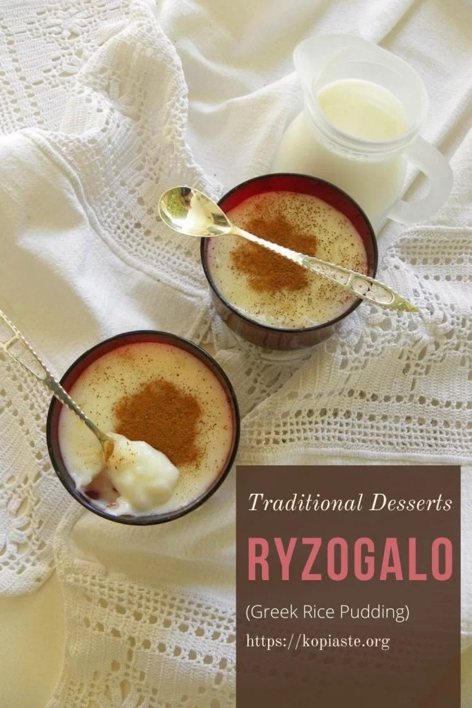 Collage Ryzogalo Greek Rice Pudding image
