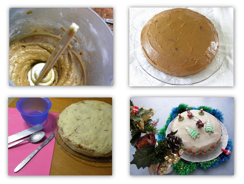 Collage Christmas Cake 2014 image