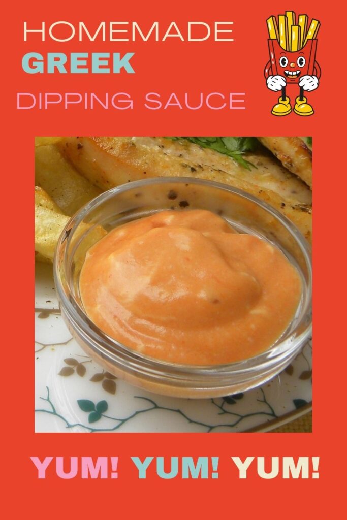 Collage Homemade Greek Dipping Sauce image