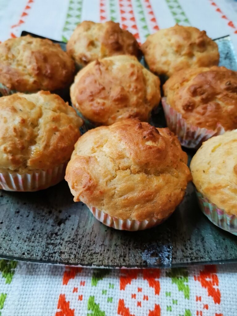 Greek muffins with cheese image
