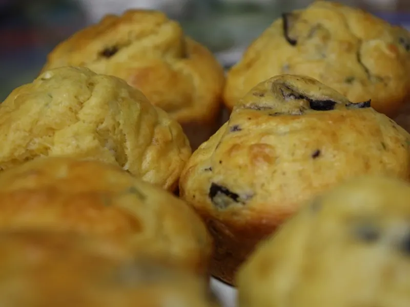 Olives and feta muffins image