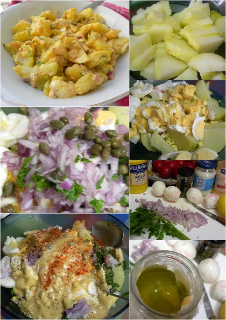 Collage Potato salad photo