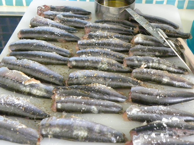Filleted fresh sardines image