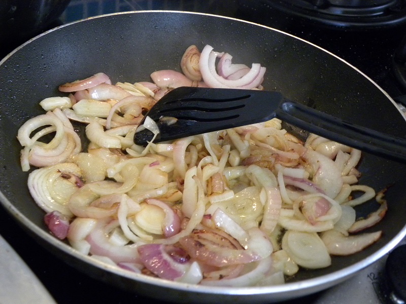 Frying the onions image