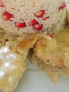 Chicken Fricassee with pomegranate Rice image