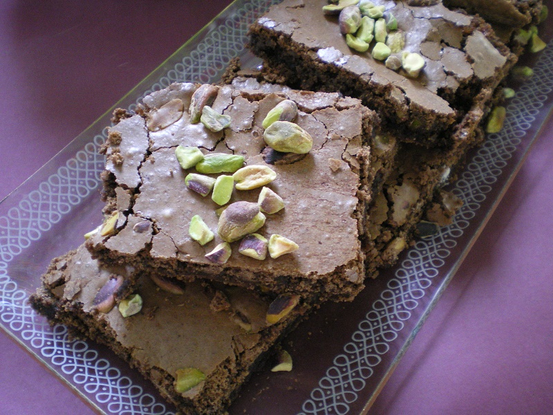 Brownies bars cut image