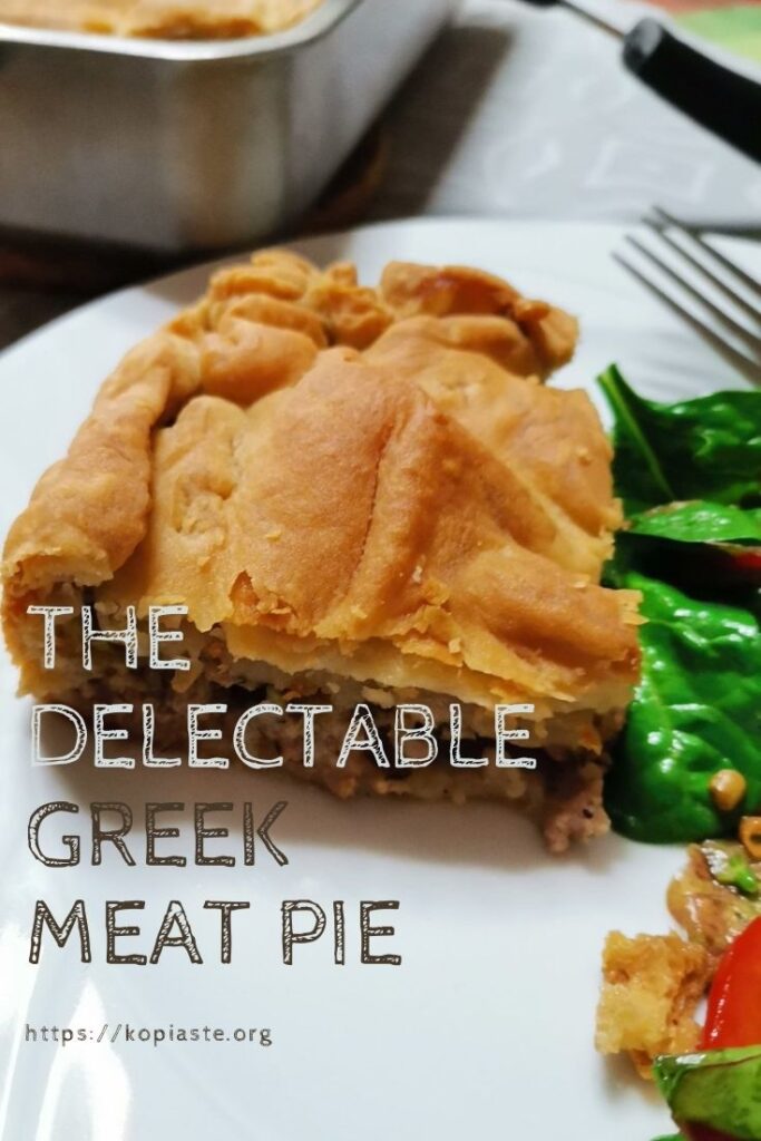 Collage The Delectable Greek meat pie image