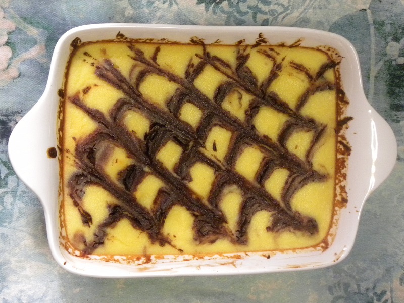 Baked Caramelized Galatopita with Chocolate image