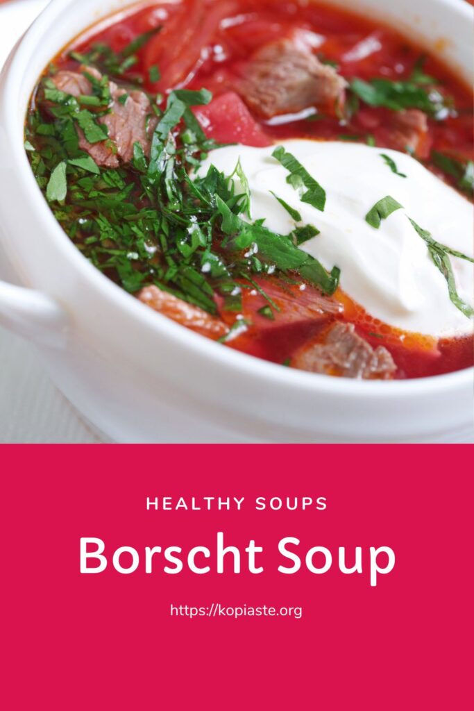 Collage Borscht soup image