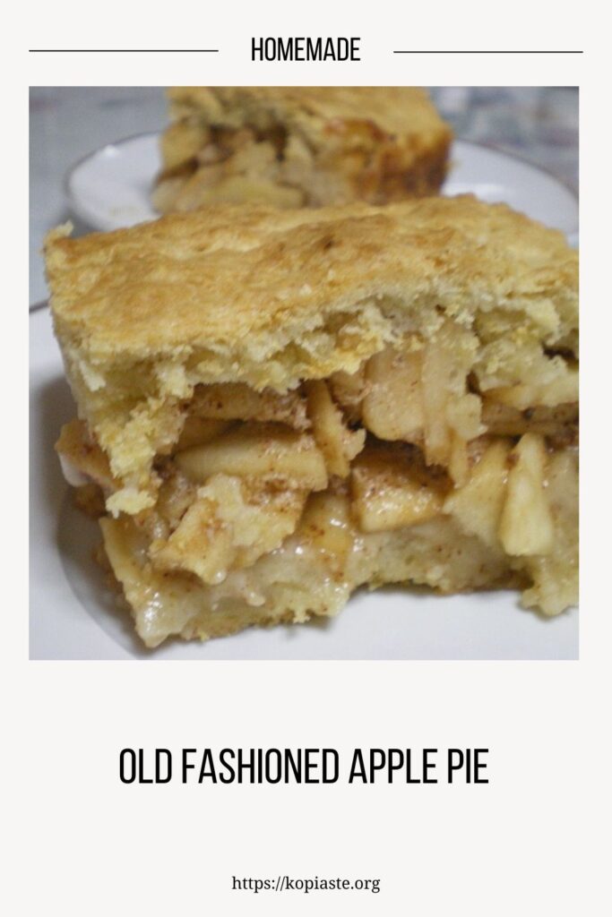 Collage Homemade old fashioned apple pie image