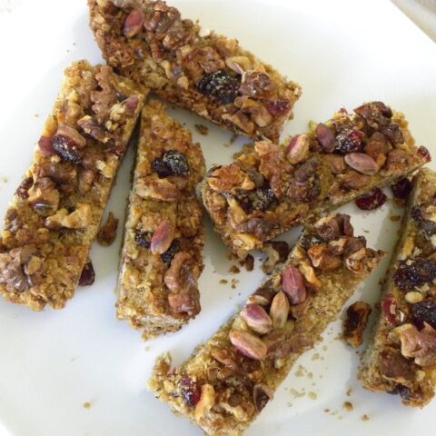 bars with oatmeal and nuts image
