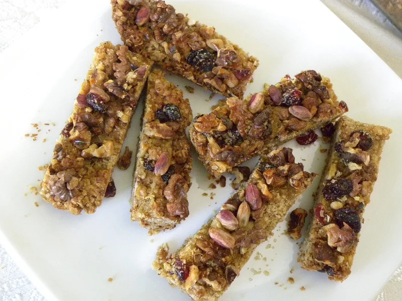 bars with oatmeal and nuts image