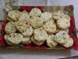 Christmas Colourful Dried Fruit Shortbread Cookies image