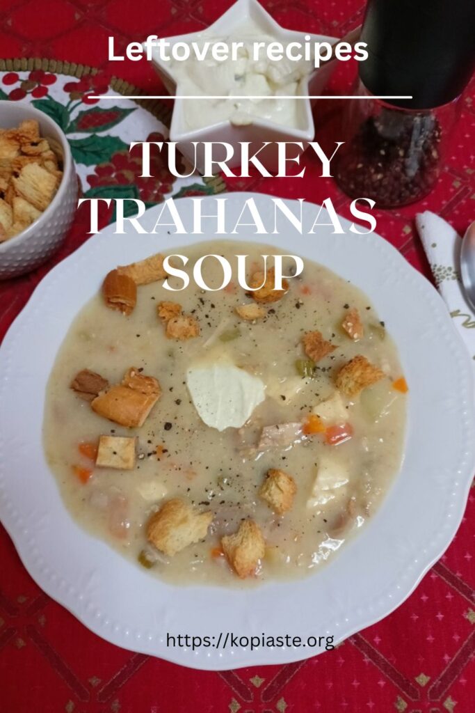 Collage Turkey Trahanas Soup image
