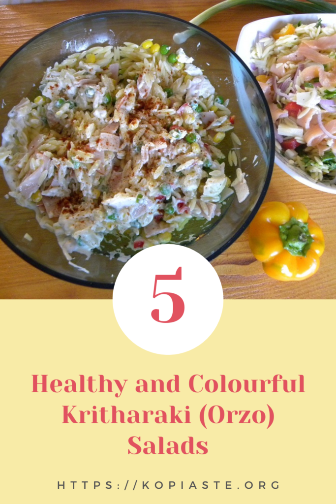 5 Healthy and Colourful Kritharaki (Orzo) Salads image