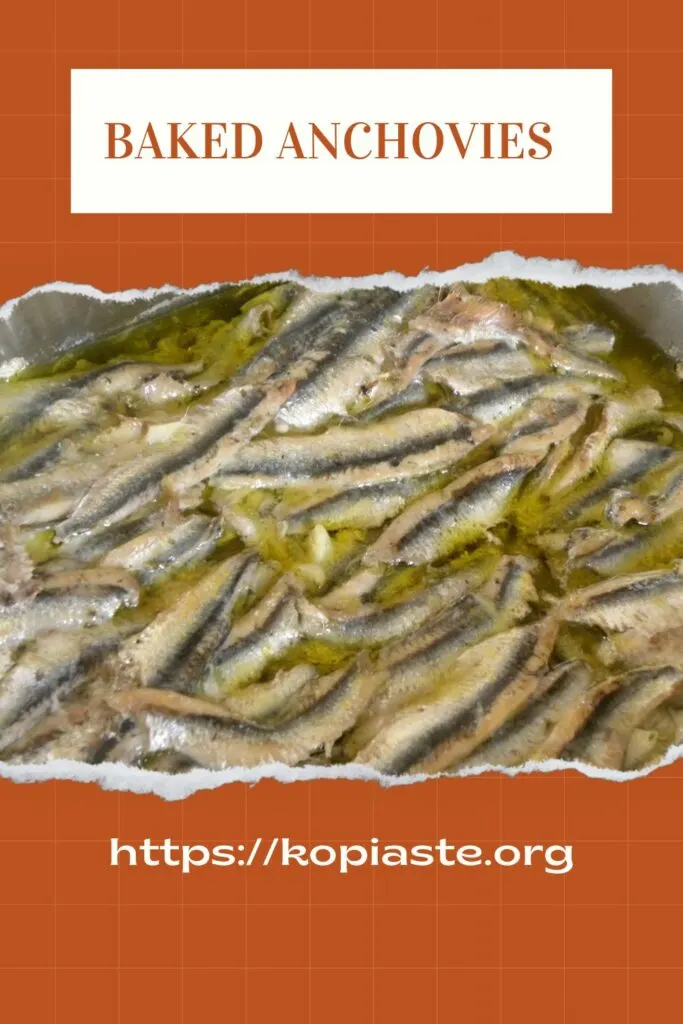 Collage Baked anchovies image.