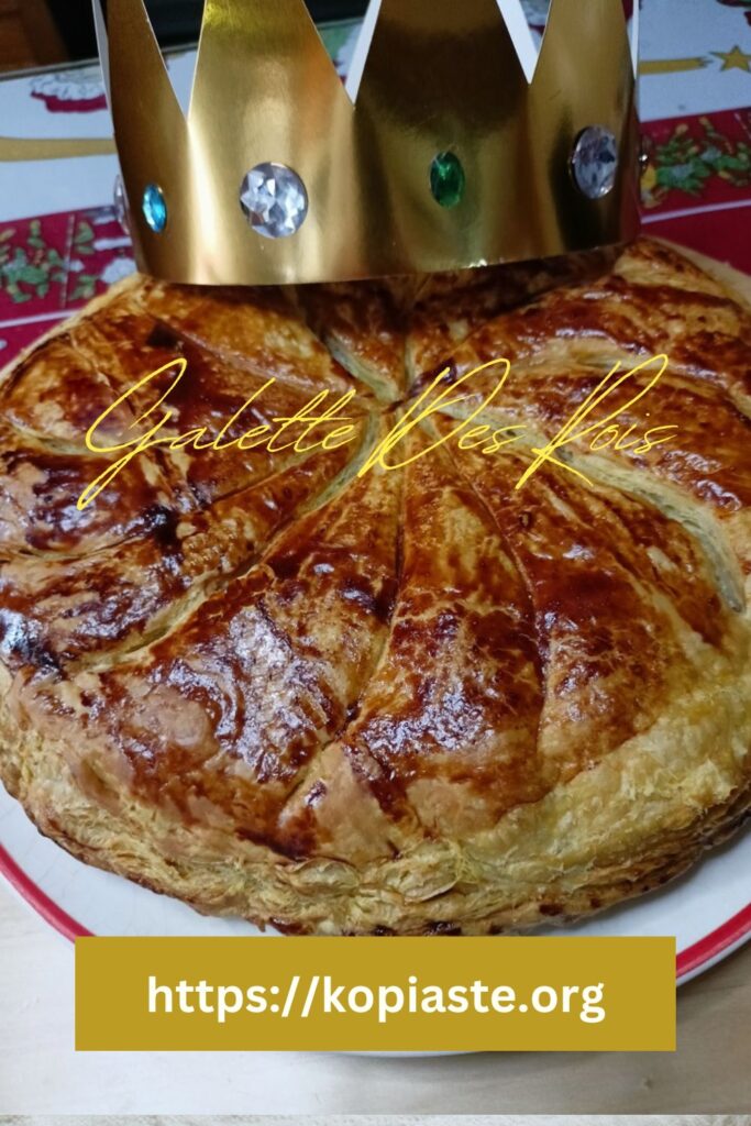 Collage Galette des rois with crown image