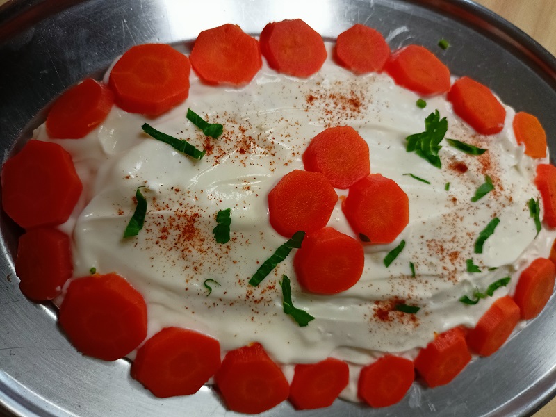 Fish mayonnaise with red fish image