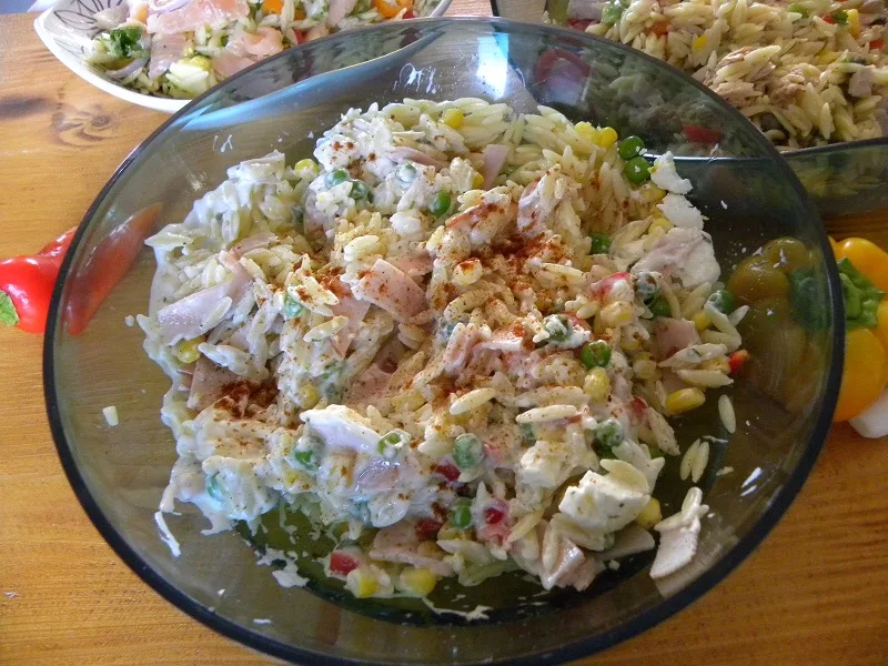 Smoked turkey and orzo picture