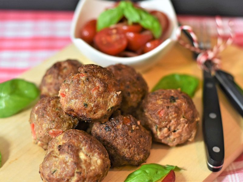 Airfryer meatballs round image