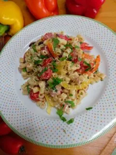 Pasta Salad with Tuna and Bell Peppers image