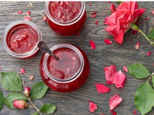 Rose Petal Sweet Preserve with real roses image