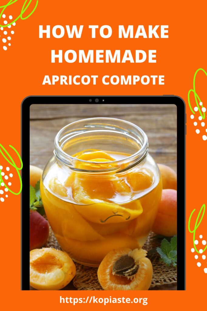 Collage Homemade Apricot compote image