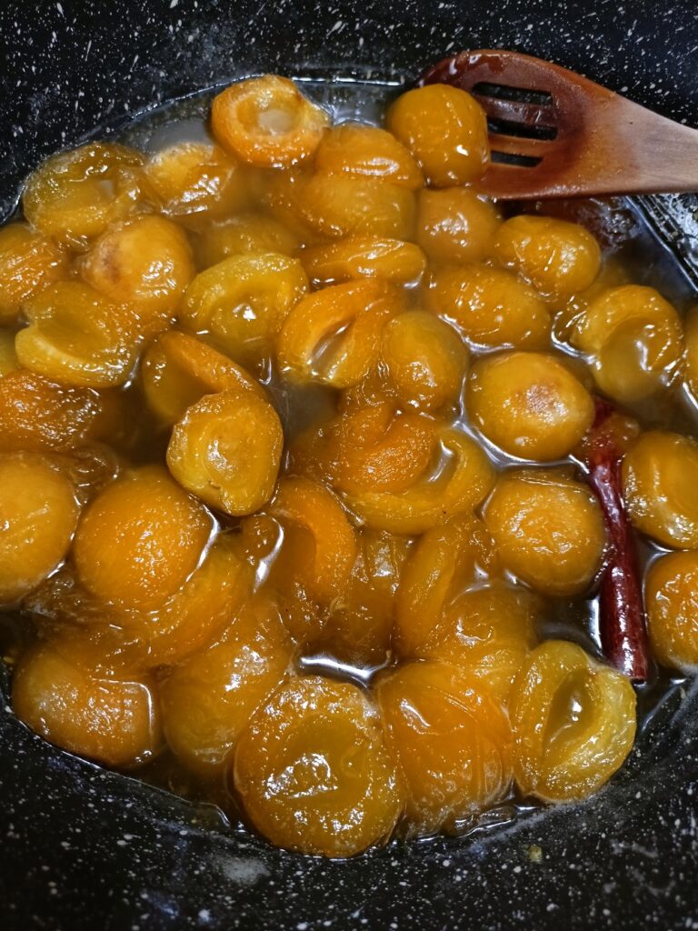 Cooked apricots to perfection image
