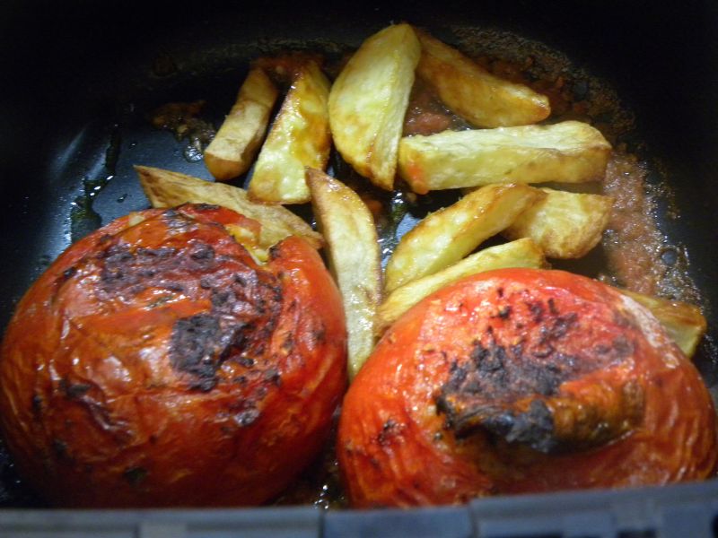 Gemista with potatoes in the air fryer image