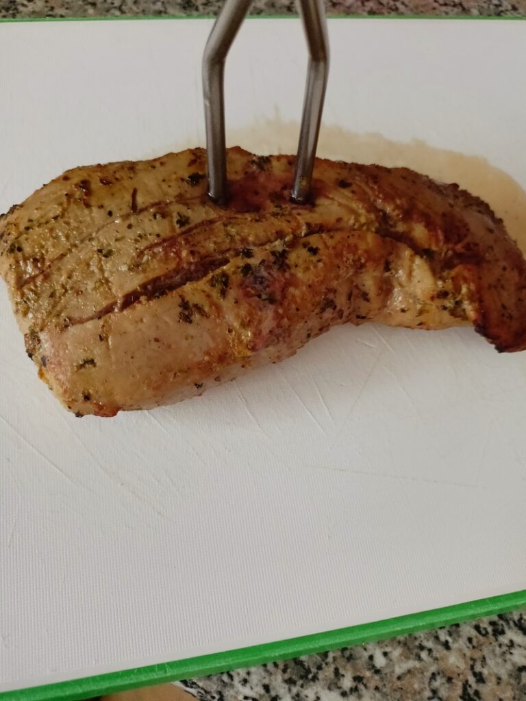 Using a meat thermometre image